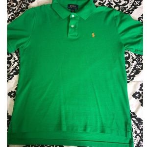Green Polo Ralph Lauren collared shirt